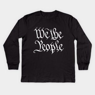 We the People, Constitution Preamble Kids Long Sleeve T-Shirt